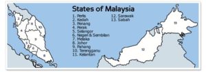 malaysia States Map